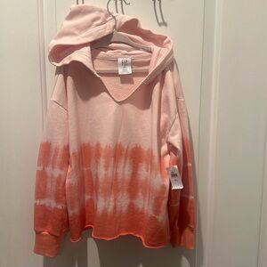 Girls summer time crop hoodie size 6-7